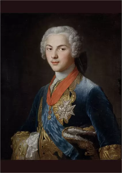 Louis, Dauphin of France (1729?1765), son of King Louis XV, c. 1745. Artist: Drouais, Francois-Hubert (1727-1775)
