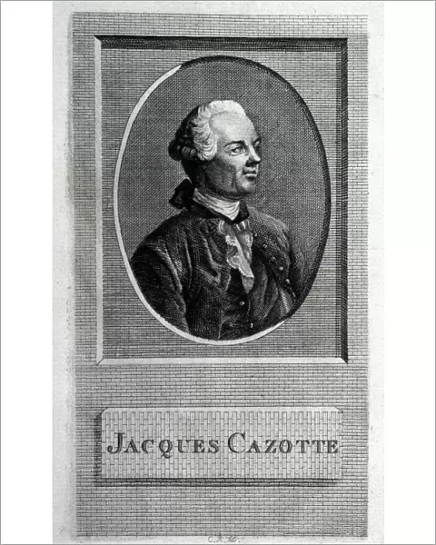 Portrait of the author Jacques Cazotte (1720-1792). Artist: French master