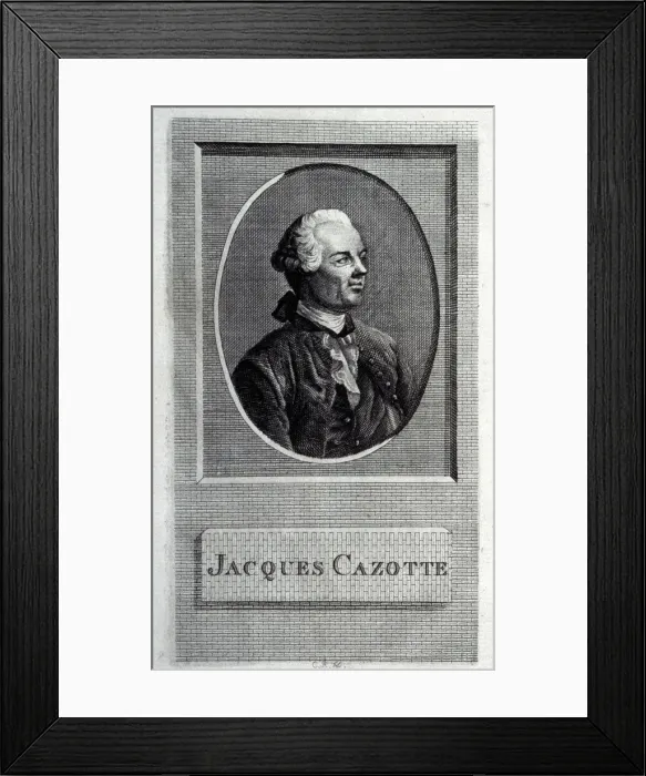 Framed Print : Portrait of the author Jacques Cazotte (1720-1792). Artist: French master Framed Print : Portrait of the author Jacques Cazotte (1720-1792). Artist: French master