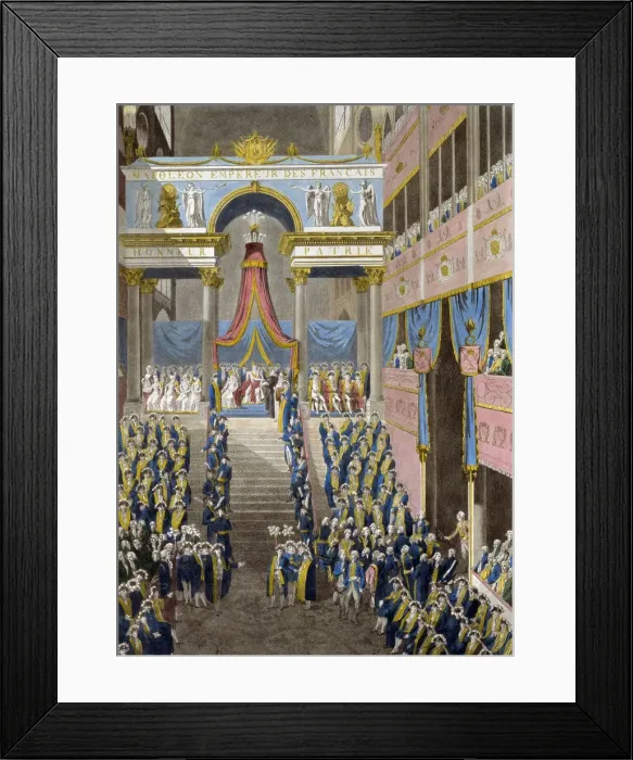 Framed Print : The Coronation of Napoleon on December 2, 1804, 1805. Artist: French master Framed Print : The Coronation of Napoleon on December 2, 1804, 1805. Artist: French master