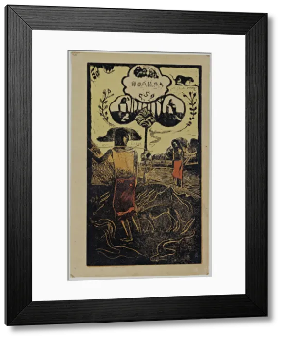 Framed Print : Noa Noa (Fragrance) From the Series Noa Noa, 1893-1894. Artist: Gauguin, Paul Eugene Henri (1848-1903) Framed Print : Noa Noa (Fragrance) From the Series Noa Noa, 1893-1894. Artist: Gauguin, Paul Eugene Henri (1848-1903)