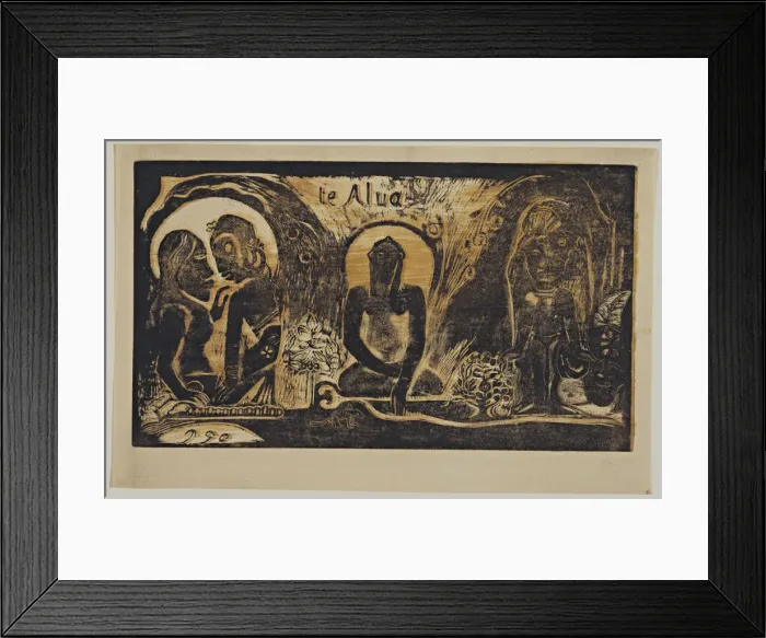 Framed Print : Te Atua (The Gods) From the Series Noa Noa, 1893-1894. Artist: Gauguin, Paul Eugene Henri (1848-1903) Framed Print : Te Atua (The Gods) From the Series Noa Noa, 1893-1894. Artist: Gauguin, Paul Eugene Henri (1848-1903)