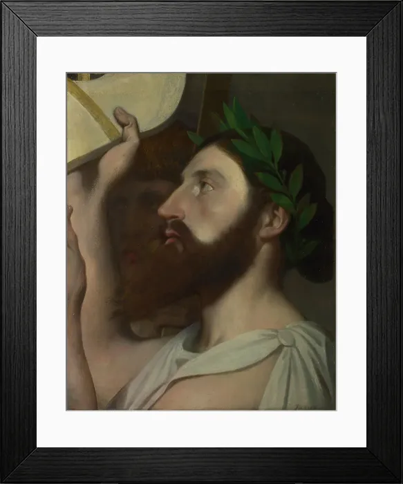 Framed Print : Pindar and Ictinus, Between 1830 and 1867. Artist: Ingres, Jean Auguste Dominique (1780-1867) Framed Print : Pindar and Ictinus, Between 1830 and 1867. Artist: Ingres, Jean Auguste Dominique (1780-1867)