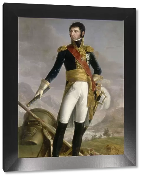 Portrait of Jean Baptiste Jules Bernadotte (1763-1844), Marshal of France, King of Sweden and Norway, 1818. Artist: Jouy, Joseph Nicolas (1809-1880)