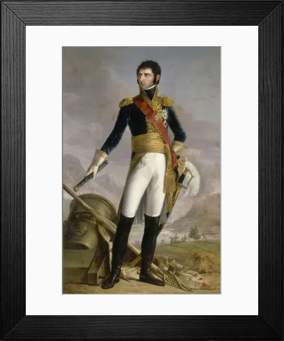 Framed Print : Portrait of Jean Baptiste Jules Bernadotte (1763-1844), Marshal of France, King of Sweden and Norway, 1818. Artist: Jouy, Joseph Nicolas (1809-1880) Framed Print : Portrait of Jean Baptiste Jules Bernadotte (1763-1844), Marshal of France, King of Sweden and Norway, 1818. Artist: Jouy, Joseph Nicolas (1809-1880)