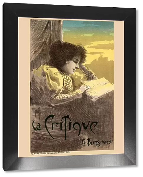 Journal La Critique (Poster), 1900. Artist: Misti-Mifliez, Ferdinand (1865-1923)