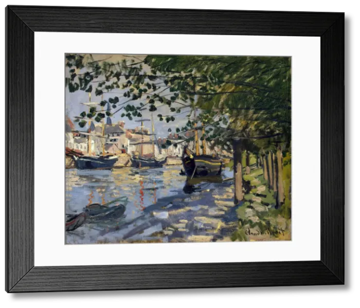 Framed Print : Seine at Rouen, 1872. Artist: Monet, Claude (1840-1926) Framed Print : Seine at Rouen, 1872. Artist: Monet, Claude (1840-1926)