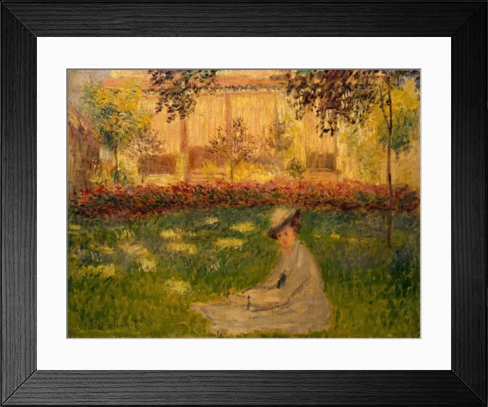 Framed Print : Woman in a Garden, 1876. Artist: Monet, Claude (1840-1926) Framed Print : Woman in a Garden, 1876. Artist: Monet, Claude (1840-1926)
