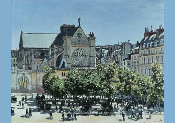 Saint-Germain l Auxerrois, 1867. Artist: Monet, Claude (1840-1926)