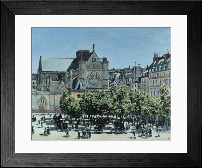 Framed Print : Saint-Germain l Auxerrois, 1867. Artist: Monet, Claude (1840-1926)