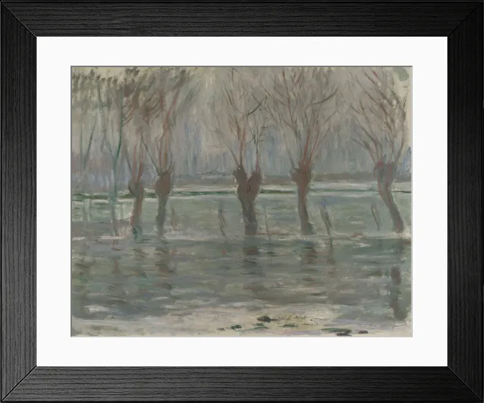 Framed Print : Flood Waters, 1896. Artist: Monet, Claude (1840-1926) Framed Print : Flood Waters, 1896. Artist: Monet, Claude (1840-1926)