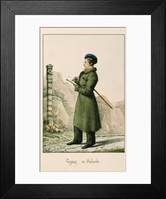 Framed Print : Self-portrait. Artist: Montferrand, Auguste, de (1786-1858) Framed Print : Self-portrait. Artist: Montferrand, Auguste, de (1786-1858)