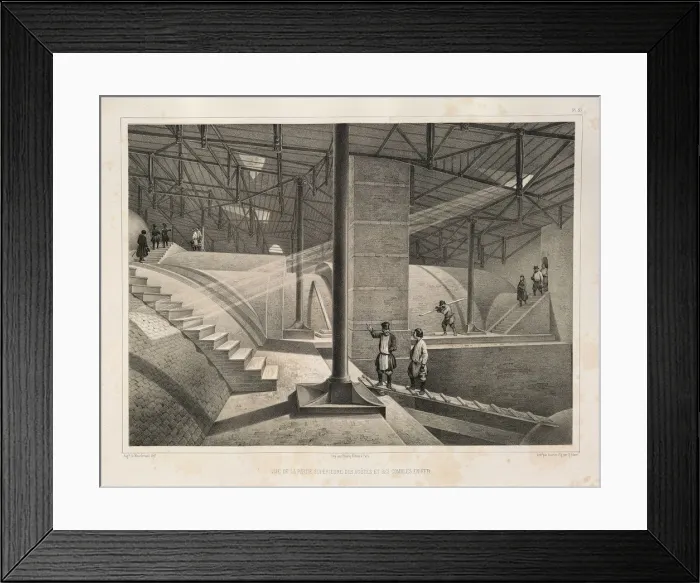 Framed Print : Part of the Arch and a metal roof (From: The Construction of the Saint Isaacs Cathedral), 1845. Artist: Montferrand, Auguste, de (1786-1858) Framed Print : Part of the Arch and a metal roof (From: The Construction of the Saint Isaacs Cathedral), 1845. Artist: Montferrand, Auguste, de (1786-1858)