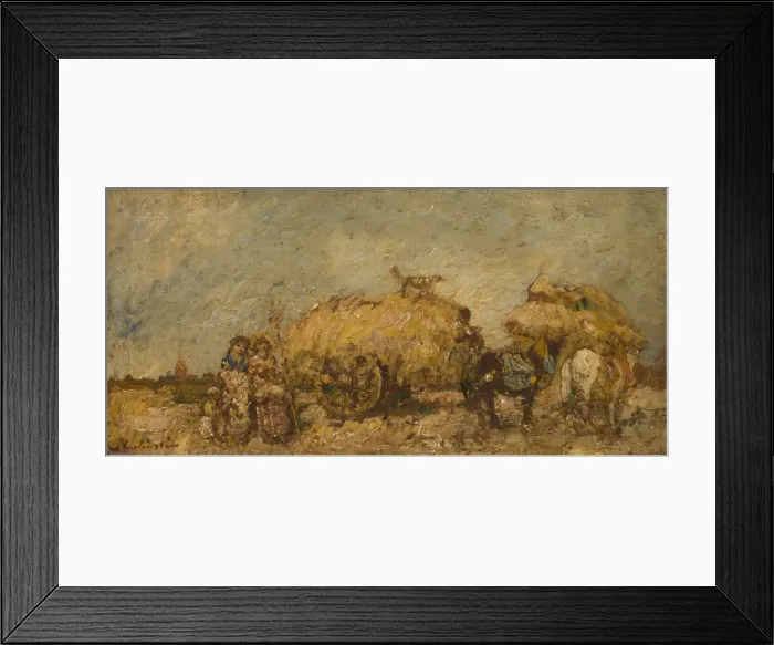 Framed Print : The Hayfield, c. 1870. Artist: Monticelli, Adolphe-Thomas-Joseph (1824-1886) Framed Print : The Hayfield, c. 1870. Artist: Monticelli, Adolphe-Thomas-Joseph (1824-1886)