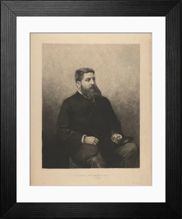 Framed Print : Portrait of James-Edouard de Rothschild (1844-1881), 1870s. Artist: Mordant, Daniel Charles Marie (1853-1914) Framed Print : Portrait of James-Edouard de Rothschild (1844-1881), 1870s. Artist: Mordant, Daniel Charles Marie (1853-1914)