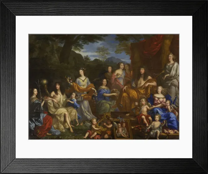 Framed Print : Louis XIV and the royal family, 1670. Artist: Nocret, Jean (1615-1672) Framed Print : Louis XIV and the royal family, 1670. Artist: Nocret, Jean (1615-1672)