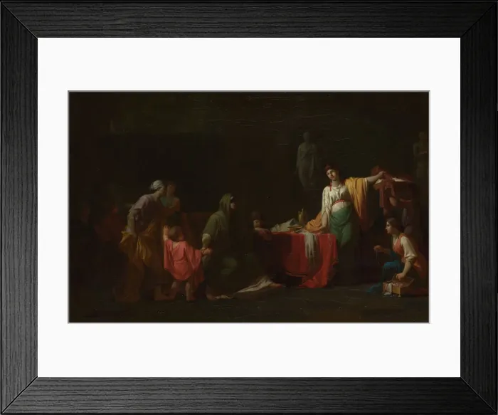 Framed Print : Cornelia, Mother of the Gracchi, 1781. Artist: Peyron, Jean-Francois-Pierre (1744-1814) Framed Print : Cornelia, Mother of the Gracchi, 1781. Artist: Peyron, Jean-Francois-Pierre (1744-1814)