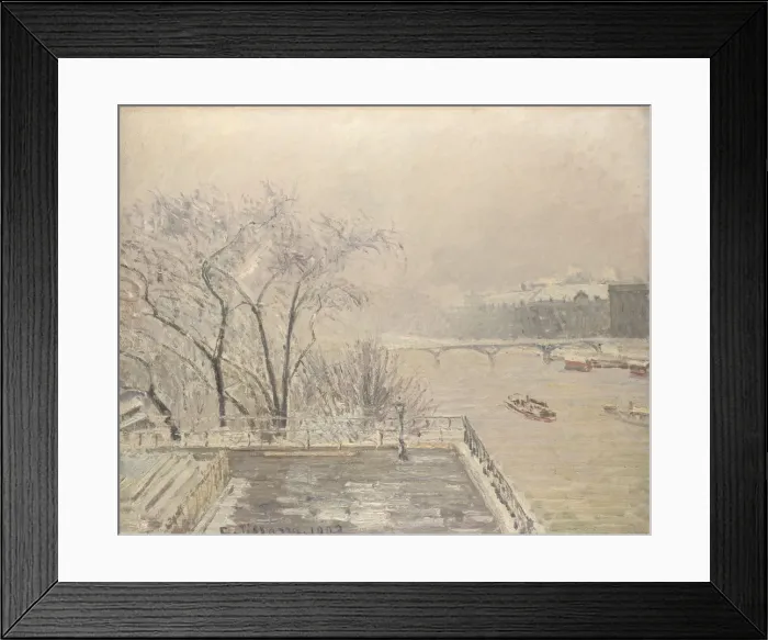 Framed Print : The Louvre under Snow, 1902. Artist: Pissarro, Camille (1830-1903) Framed Print : The Louvre under Snow, 1902. Artist: Pissarro, Camille (1830-1903)