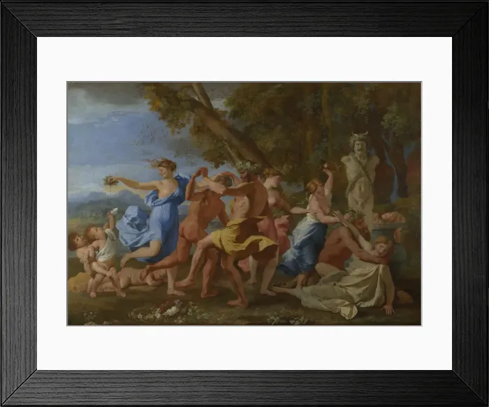 Framed Print : A Bacchanalian Revel before a Herm, 1632. Artist: Poussin, Nicolas (1594-1665) Framed Print : A Bacchanalian Revel before a Herm, 1632. Artist: Poussin, Nicolas (1594-1665)