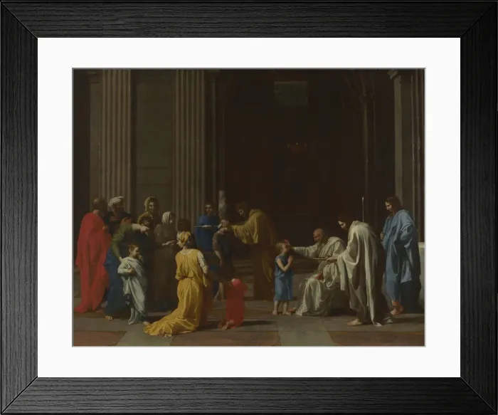 Framed Print : Seven Sacraments: Confirmation, ca 1637-1640. Artist: Poussin, Nicolas (1594-1665) Framed Print : Seven Sacraments: Confirmation, ca 1637-1640. Artist: Poussin, Nicolas (1594-1665)