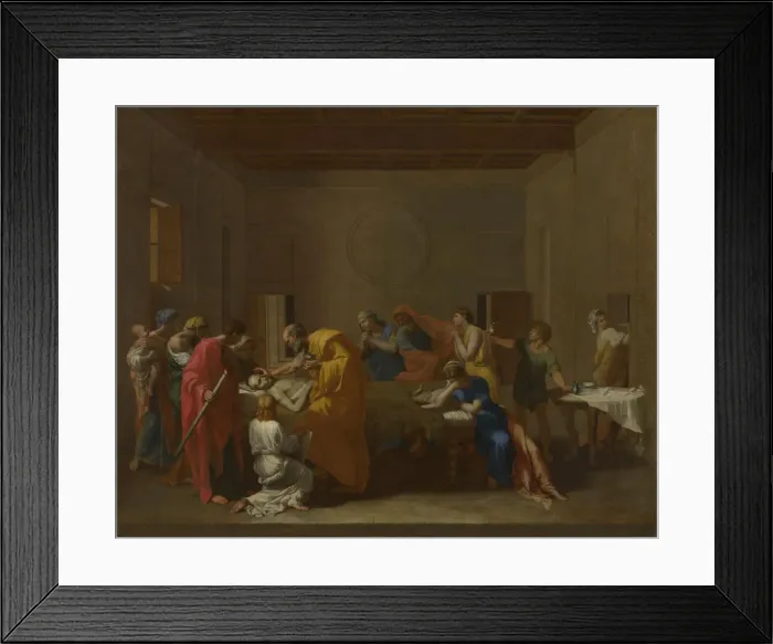 Framed Print : Seven Sacraments: Extreme Unction, ca 1637-1640. Artist: Poussin, Nicolas (1594-1665) Framed Print : Seven Sacraments: Extreme Unction, ca 1637-1640. Artist: Poussin, Nicolas (1594-1665)