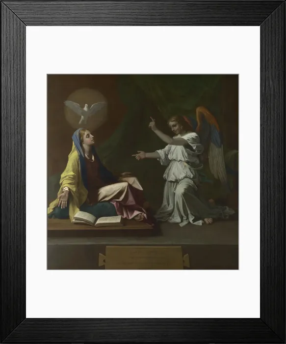 Framed Print : The Annunciation, 1657. Artist: Poussin, Nicolas (1594-1665) Framed Print : The Annunciation, 1657. Artist: Poussin, Nicolas (1594-1665)