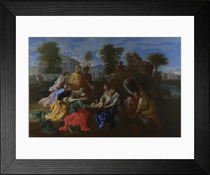 Framed Print : The Finding of Moses, 1651. Artist: Poussin, Nicolas (1594-1665) Framed Print : The Finding of Moses, 1651. Artist: Poussin, Nicolas (1594-1665)