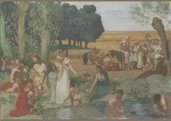 Summer, before 1873. Artist: Puvis de Chavannes, Pierre Cecil (1824-1898)
