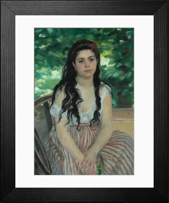 Framed Print : Summer (La Bohemienne), 1868. Artist: Renoir, Pierre Auguste (1841-1919) Framed Print : Summer (La Bohemienne), 1868. Artist: Renoir, Pierre Auguste (1841-1919)