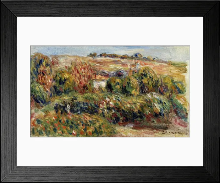 Framed Print : Landscape in Provence, c. 1900. Artist: Renoir, Pierre Auguste (1841-1919)