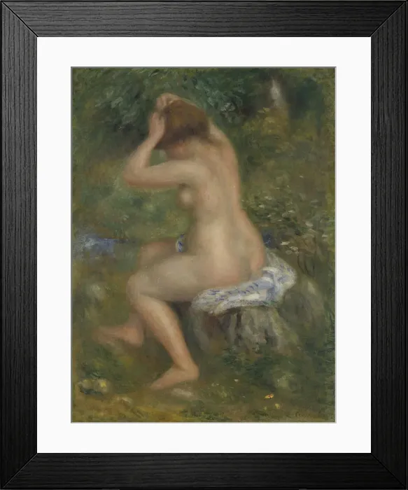Framed Print : A Bather, ca. 1886-1890. Artist: Renoir, Pierre Auguste (1841-1919) Framed Print : A Bather, ca. 1886-1890. Artist: Renoir, Pierre Auguste (1841-1919)
