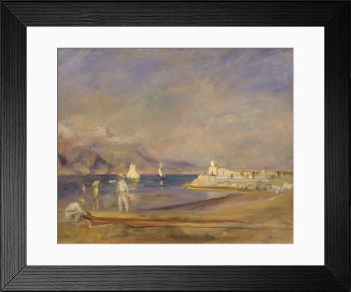Framed Print : Saint-Tropez, 1898-1900. Artist: Renoir, Pierre Auguste (1841-1919) Framed Print : Saint-Tropez, 1898-1900. Artist: Renoir, Pierre Auguste (1841-1919)