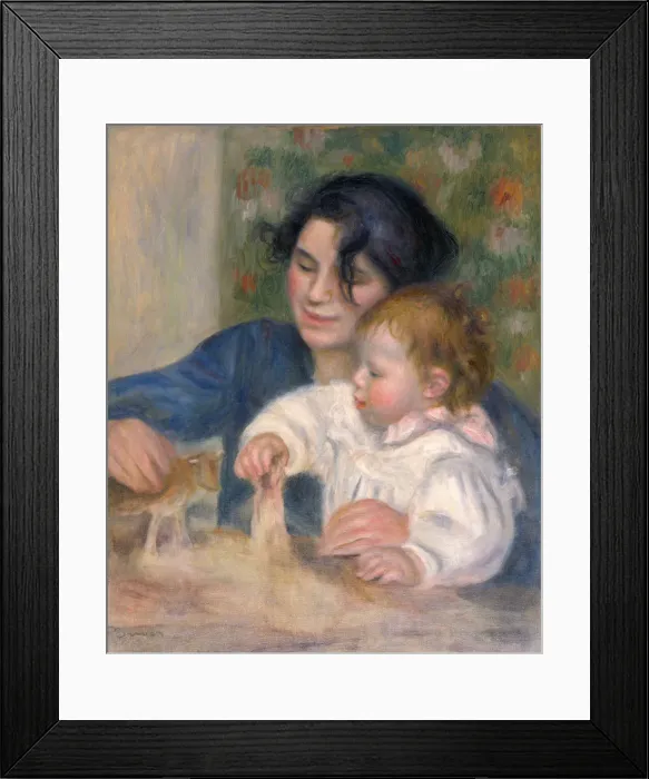 Framed Print : Gabrielle Renard and infant son, Jean, 1896. Artist: Renoir, Pierre Auguste (1841-1919) Framed Print : Gabrielle Renard and infant son, Jean, 1896. Artist: Renoir, Pierre Auguste (1841-1919)