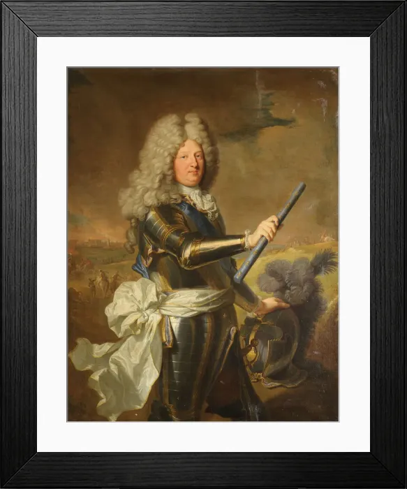 Framed Print : Louis de France, Dauphin (1661-1711), known as the Grand Dauphin, 1688. Artist: Rigaud, Hyacinthe Francois Honore (1659-1743) Framed Print : Louis de France, Dauphin (1661-1711), known as the Grand Dauphin, 1688. Artist: Rigaud, Hyacinthe Francois Honore (1659-1743)