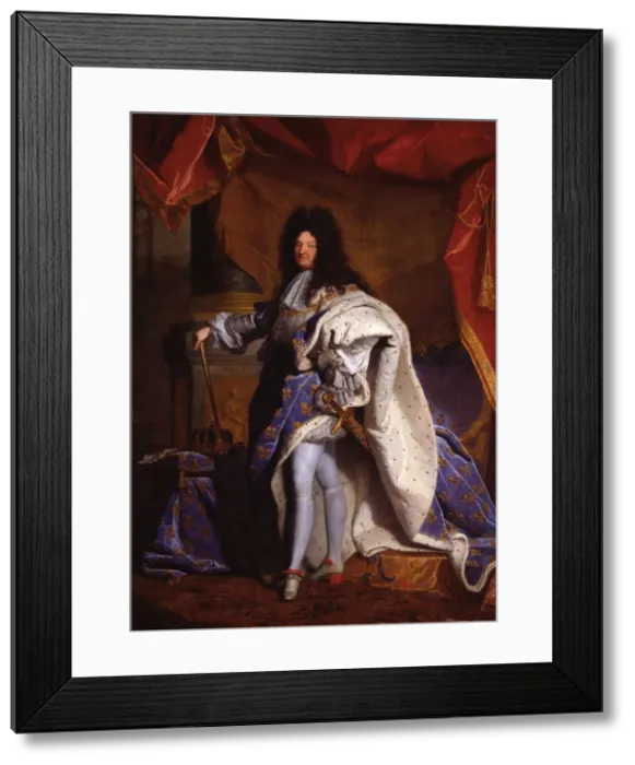 Framed Print : Louis XIV, King of France (1638-1715), 1702. Artist: Rigaud, Hyacinthe Francois Honore (1659-1743) Framed Print : Louis XIV, King of France (1638-1715), 1702. Artist: Rigaud, Hyacinthe Francois Honore (1659-1743)
