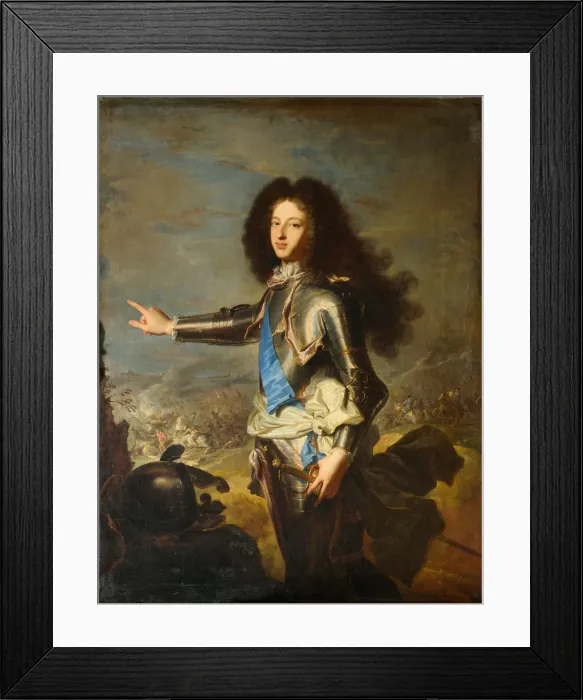 Framed Print : Louis de France, Duke of Burgundy (1682-1712), Early 18th cen Artist: Rigaud, Hyacinthe Francois Honore (1659-1743) Framed Print : Louis de France, Duke of Burgundy (1682-1712), Early 18th cen Artist: Rigaud, Hyacinthe Francois Honore (1659-1743)