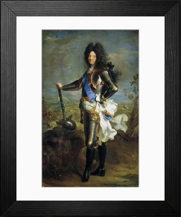 Framed Print : Louis XIV, King of France (1638-1715), 1701. Artist: Rigaud, Hyacinthe Francois Honore (1659-1743) Framed Print : Louis XIV, King of France (1638-1715), 1701. Artist: Rigaud, Hyacinthe Francois Honore (1659-1743)