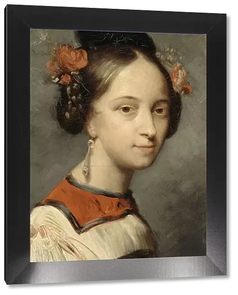 Portrait of the ballerina Marie Taglioni. Artist: Scheffer, Ary (1795-1858)