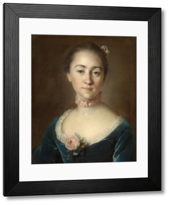 Framed Print : Portrait of Countess Ekaterina Golovkina, 1757. Artist: Tocque, Louis (1696-1772) Framed Print : Portrait of Countess Ekaterina Golovkina, 1757. Artist: Tocque, Louis (1696-1772)