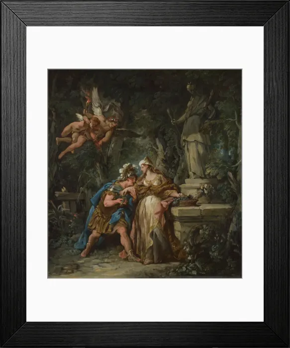 Framed Print : Jason swearing Eternal Affection to Medea, 1743. Artist: Troy, Jean-Francois de (1679-1752) Framed Print : Jason swearing Eternal Affection to Medea, 1743. Artist: Troy, Jean-Francois de (1679-1752)
