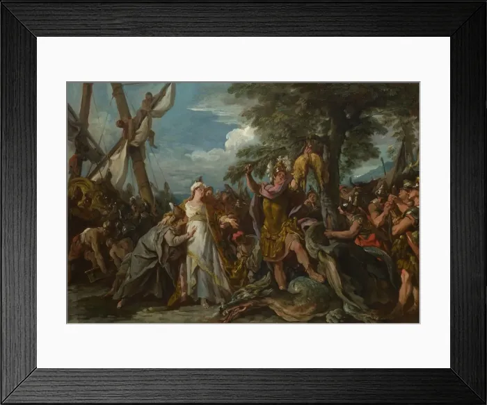 Framed Print : The Capture of the Golden Fleece, 1743. Artist: Troy, Jean-Francois de (1679-1752) Framed Print : The Capture of the Golden Fleece, 1743. Artist: Troy, Jean-Francois de (1679-1752)