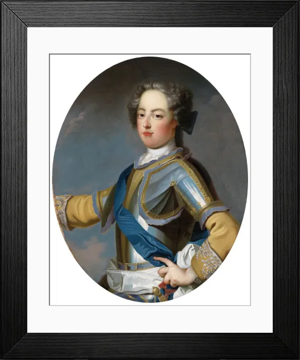 Framed Print : Portrait of the King Louis XV (1710-1774), 1720s. Artist: Van Loo, Jean Baptiste (1684-1745) Framed Print : Portrait of the King Louis XV (1710-1774), 1720s. Artist: Van Loo, Jean Baptiste (1684-1745)