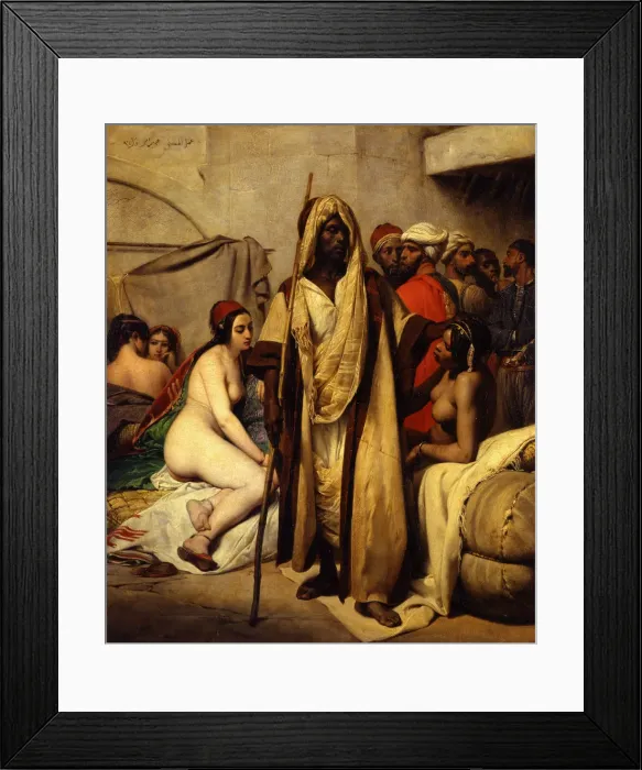 Framed Print : The Slave Market, 1836. Artist: Vernet, Horace (1789-1863) Framed Print : The Slave Market, 1836. Artist: Vernet, Horace (1789-1863)
