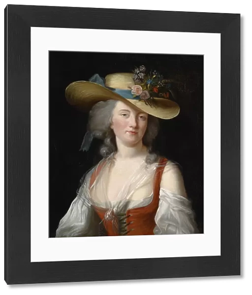 Portrait of Anne Catherine Le Preudhomme de Chatenoy, Comtesse de Verdun, as fine gardener, c. 1780. Artist: Vigee-Lebrun, Marie Louise Elisabeth (1755-1842)