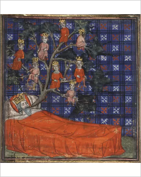 The Tree of Jesse (from the Bible historiale by Guiart des Moulins), 1400-1415. Artist: Virgil Master (active 1380-1420)