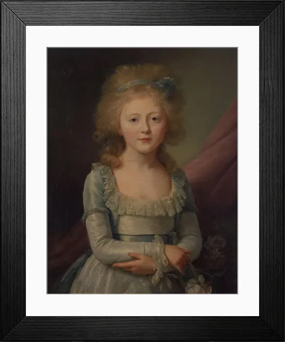 Framed Print : Grand Duchess Elena Pavlovna of Russia (1784-1803), Grand Duchess of Mecklenburg-Schwerin, 1792. Artist: Voille, Jean Louis (1744-after 1803) Framed Print : Grand Duchess Elena Pavlovna of Russia (1784-1803), Grand Duchess of Mecklenburg-Schwerin, 1792. Artist: Voille, Jean Louis (1744-after 1803)