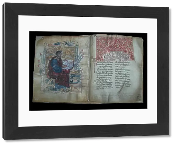 Illuminated manuscript of the Georgian-language Gospels, 11th-12th century. Artist: Anonymous master