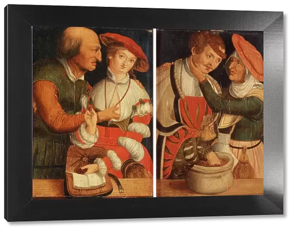The Unequal Couples. Artist: Cranach, Lucas, the Elder (1472-1553)