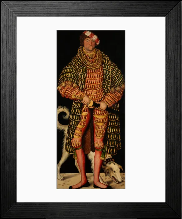 Framed Print : Duke Henry the Pious (1473-1541), 1514. Artist: Cranach, Lucas, the Elder (1472-1553) Framed Print : Duke Henry the Pious (1473-1541), 1514. Artist: Cranach, Lucas, the Elder (1472-1553)