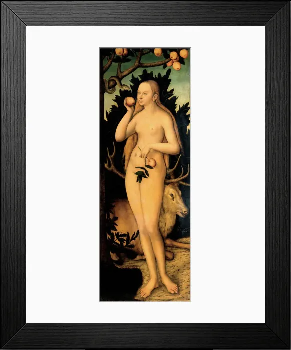 Framed Print : Eve, after 1537. Artist: Cranach, Lucas, the Elder (1472-1553) Framed Print : Eve, after 1537. Artist: Cranach, Lucas, the Elder (1472-1553)